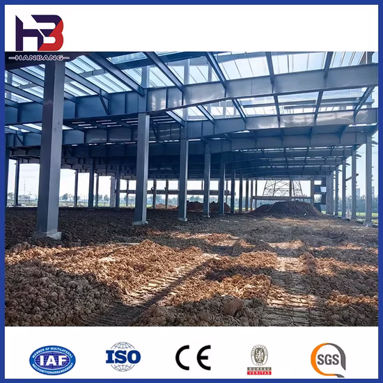 Cobertizo de taller de almacén de estructura de acero prefabricado