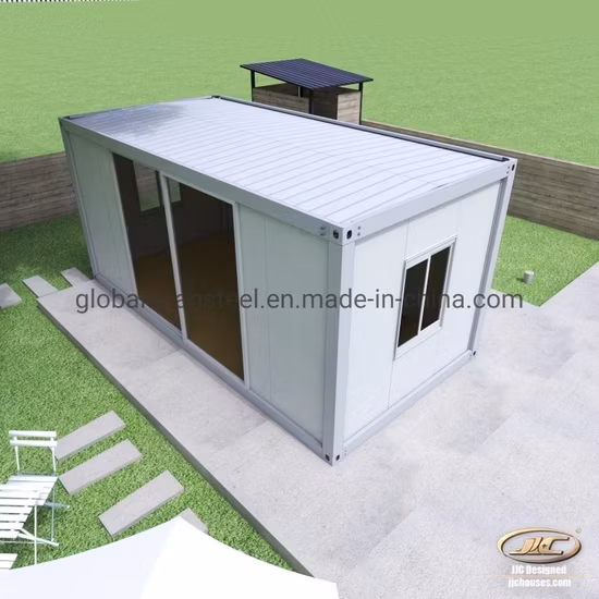 Casa contenedor prefabricada de paquete plano de 2 dormitorios de construcción fácil y bajo costo